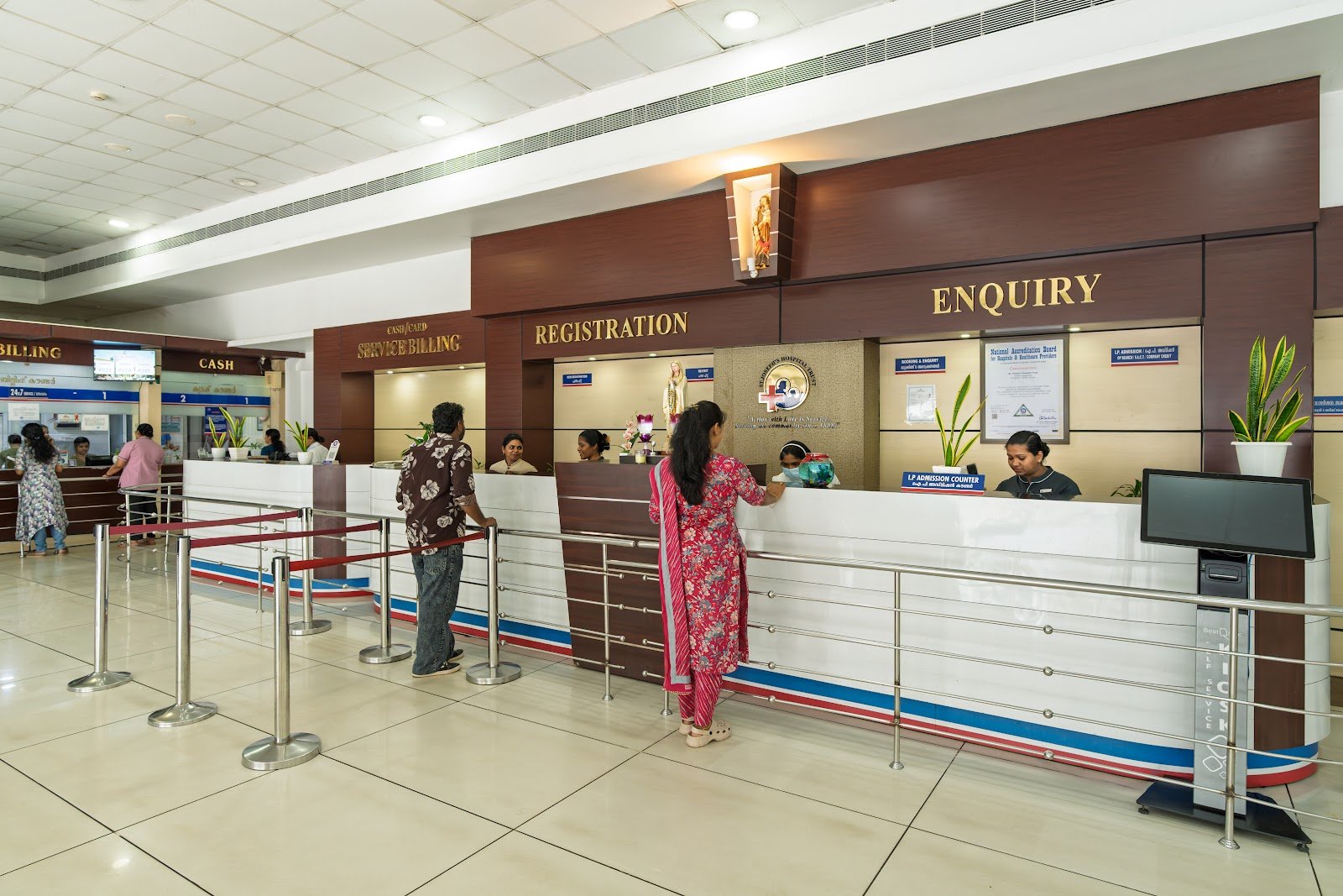 Registration and Enquiry Counters